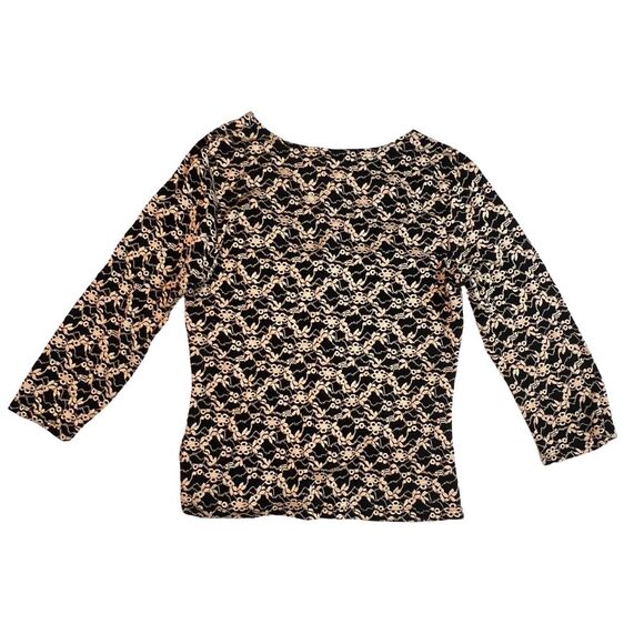 CDW Blouse Womens Large V Neck Long Sleeve Preppy Y2K Babydoll Fairycore Top - Picture 5 of 10